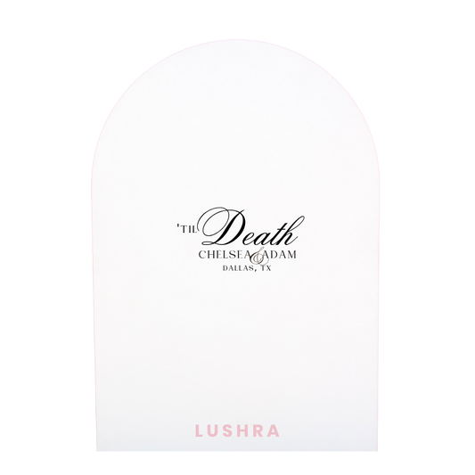 'Til Death Engagement Backdrop Decal