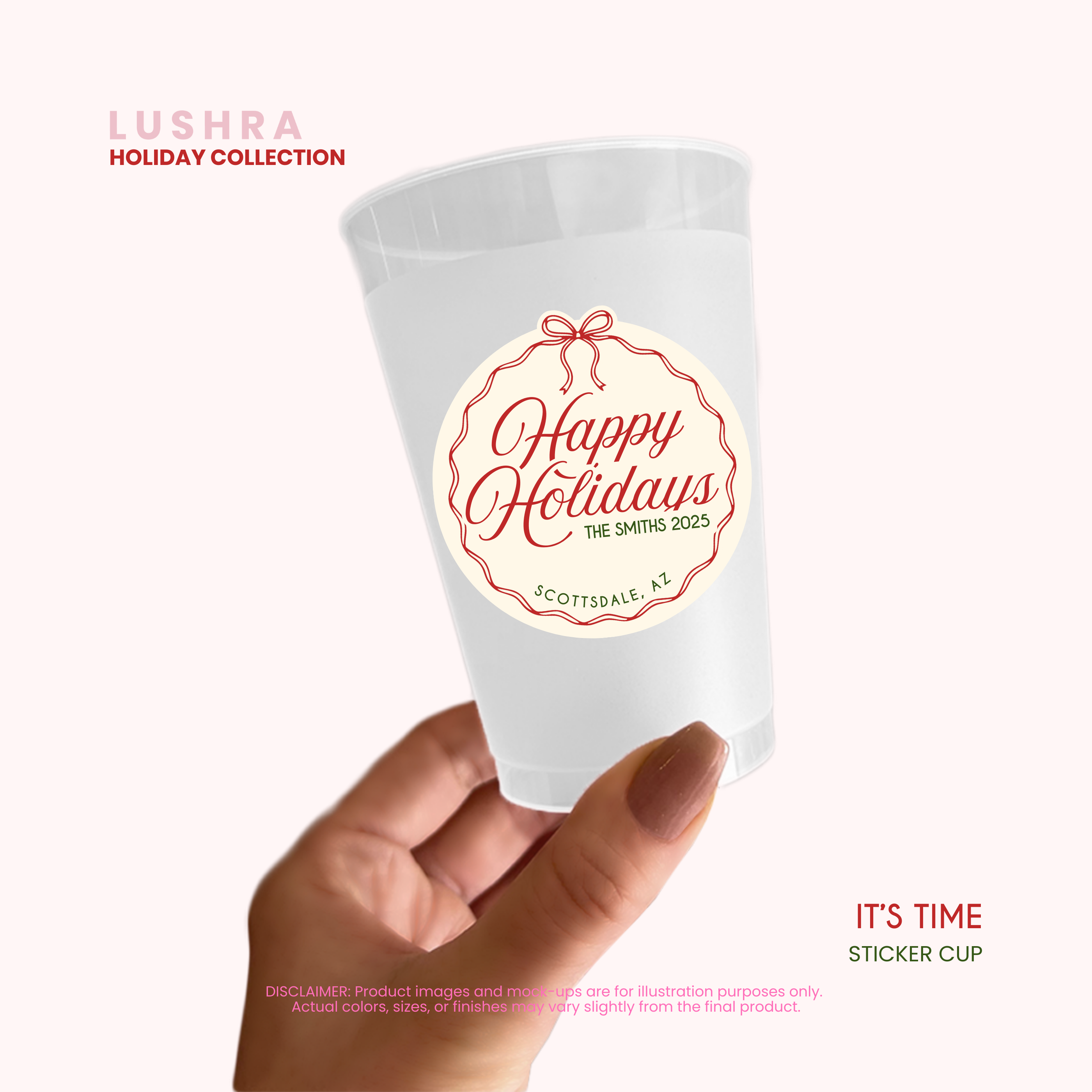 It's Time Sticker Cup