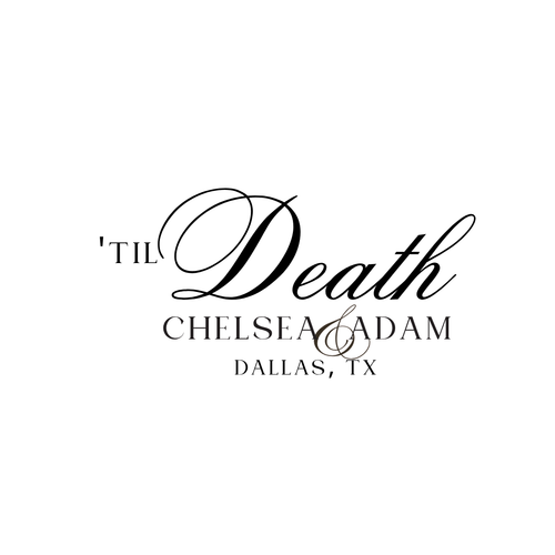 'Til Death Engagement Backdrop Decal