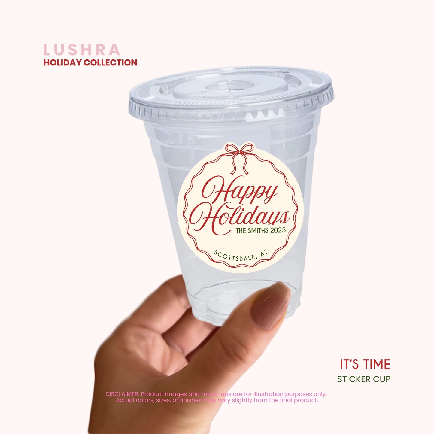 It's Time Sticker Cup