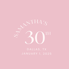 Birthday Mirror Decal