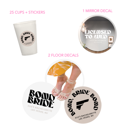 Bond Bride Bachelorette Decal Package