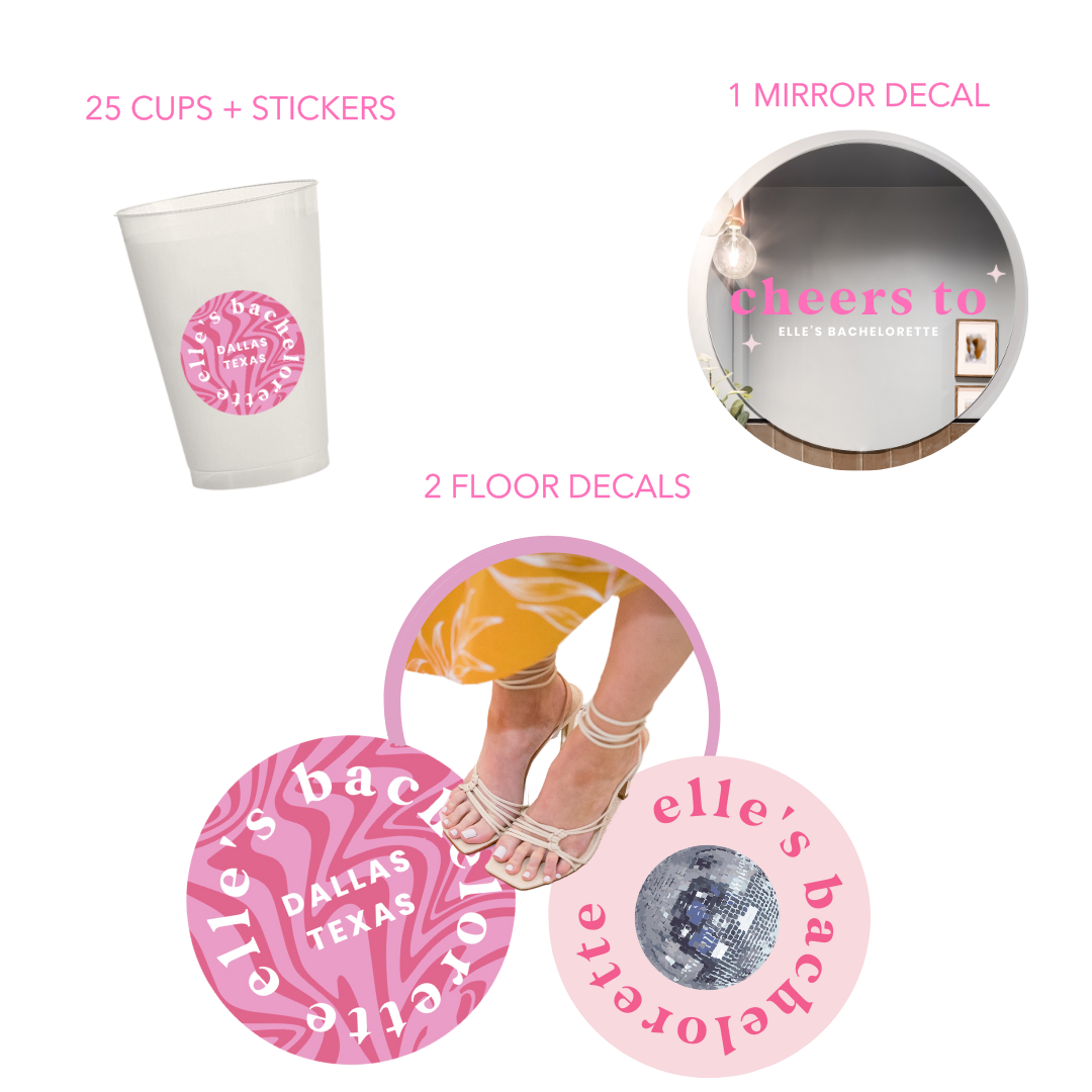 Material Girl Bachelorette Decal Package