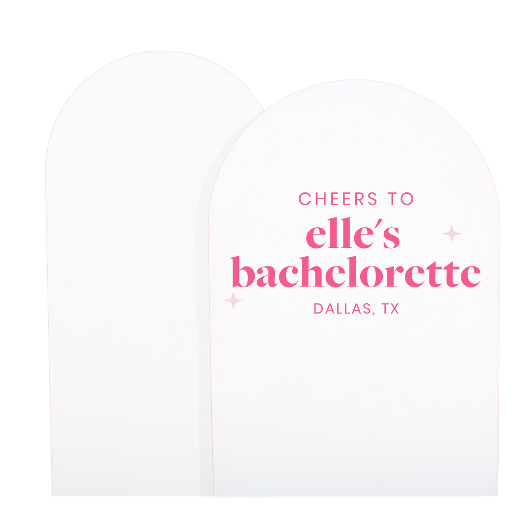 Material Girl Bachelorette Backdrop Decal