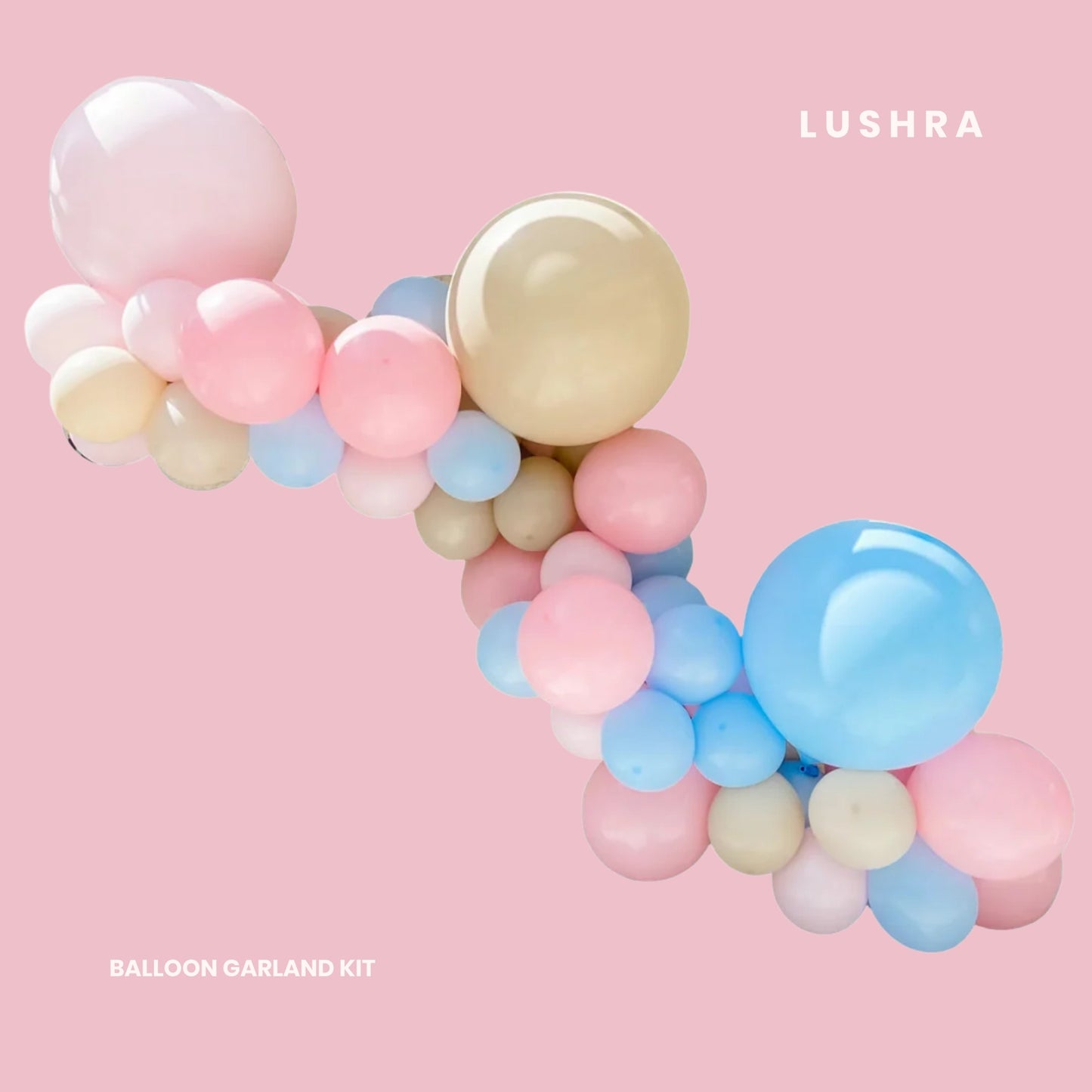 Pastel Gender Reveal Balloon Garland Kit