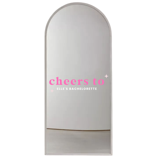 Material Girl Bachelorette Mirror Decal