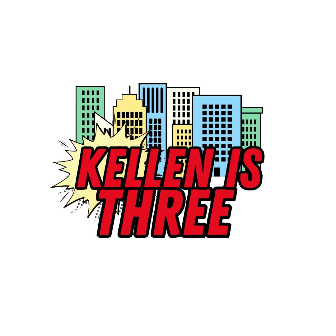 Superhero Birthday Backdrop Decal