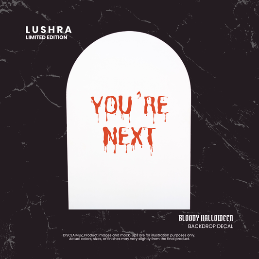 Bloody Halloween Backdrop Decal