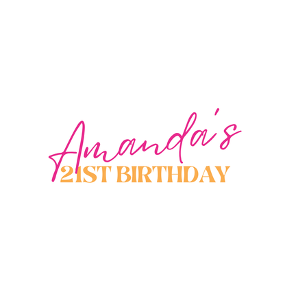 Feelin' Spritzy Birthday Backdrop Decal