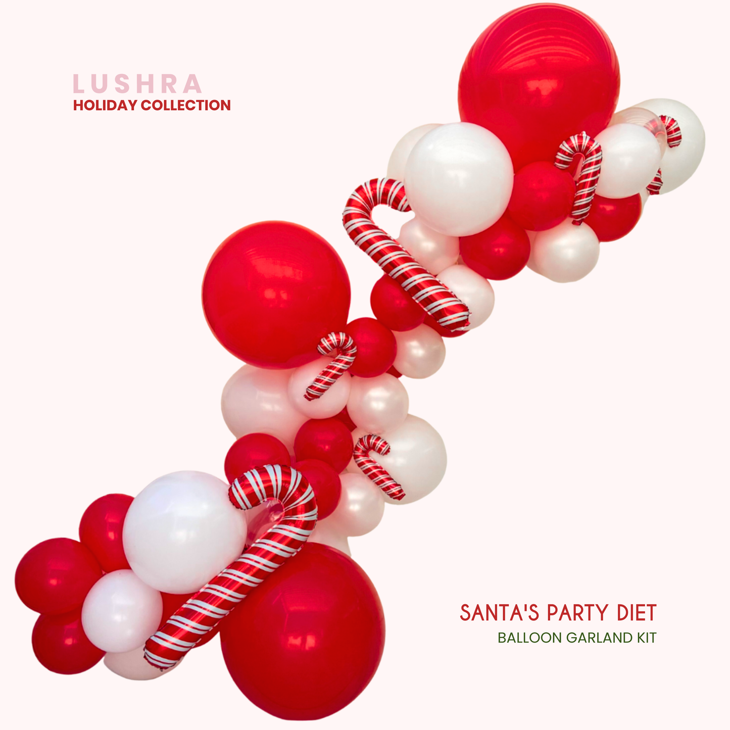 Santa's Party Diet Balloon Garland Kit
