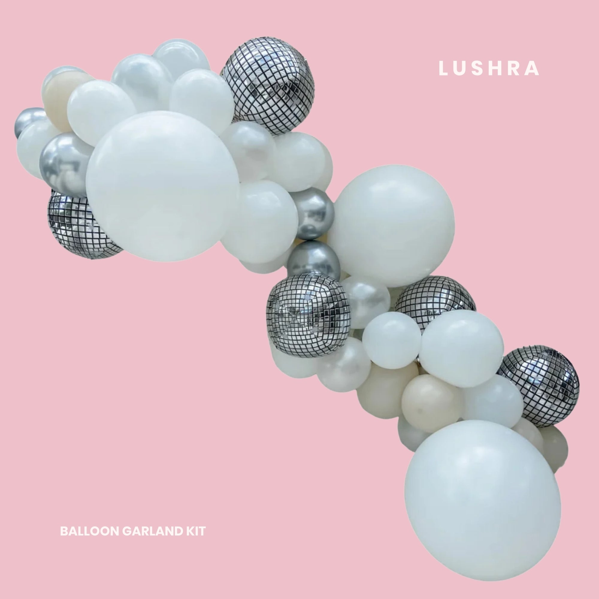 Disco Grad Balloon Garland Kit