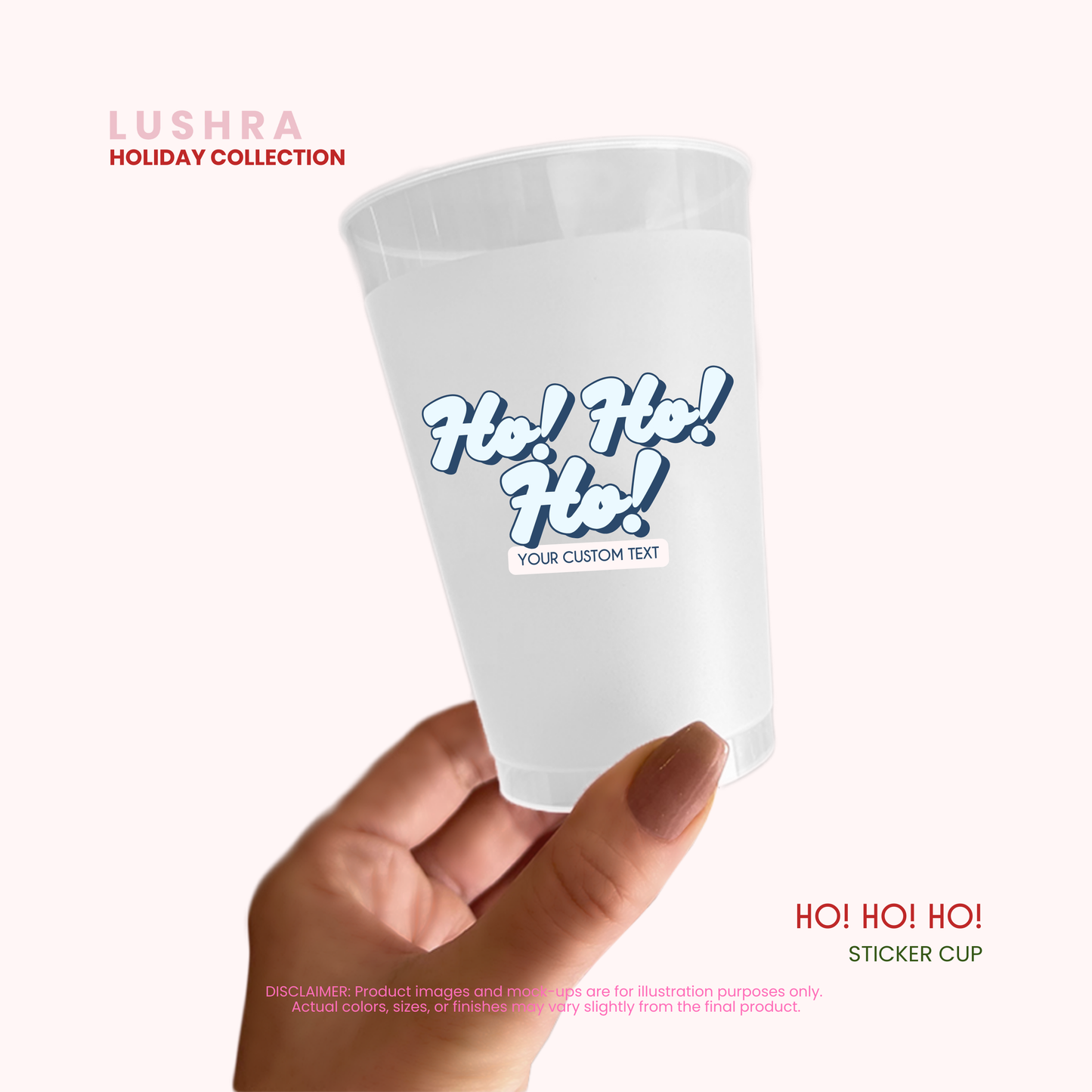 Christmas Cheer Sticker Cup