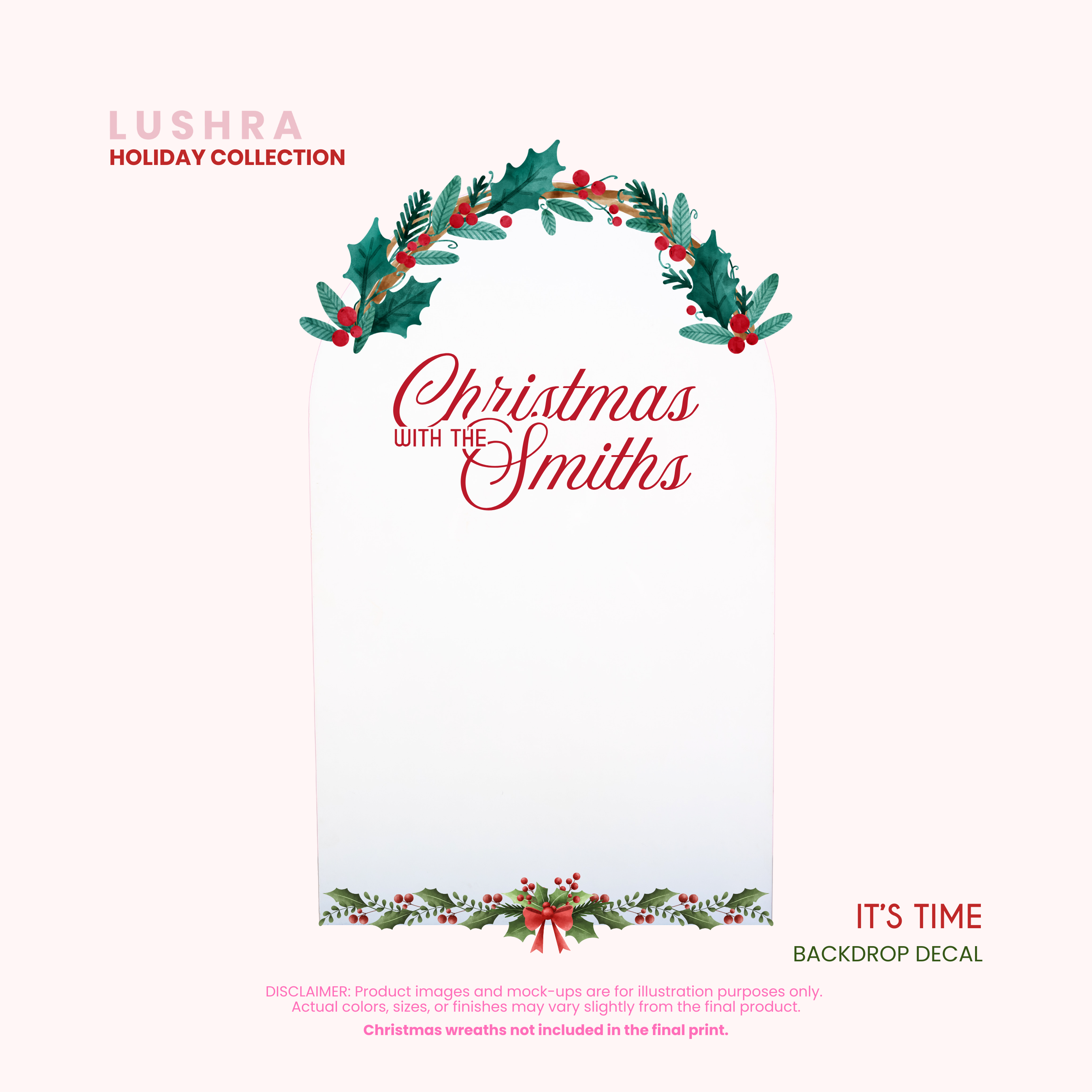 It's Time Backdrop Decal