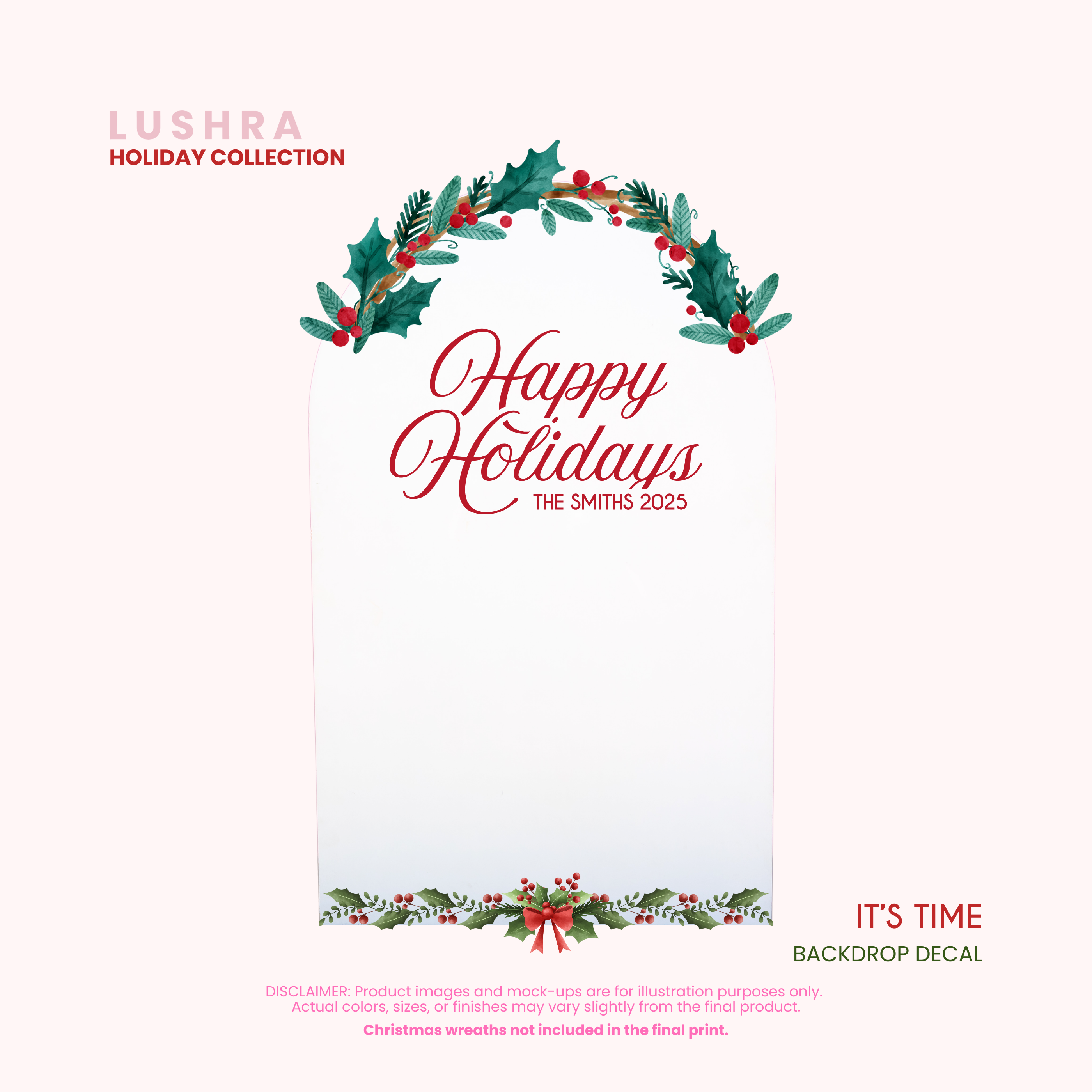 It's Time Backdrop Decal