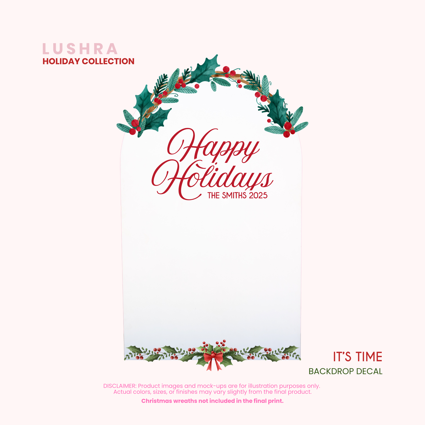 It's Time Backdrop Decal