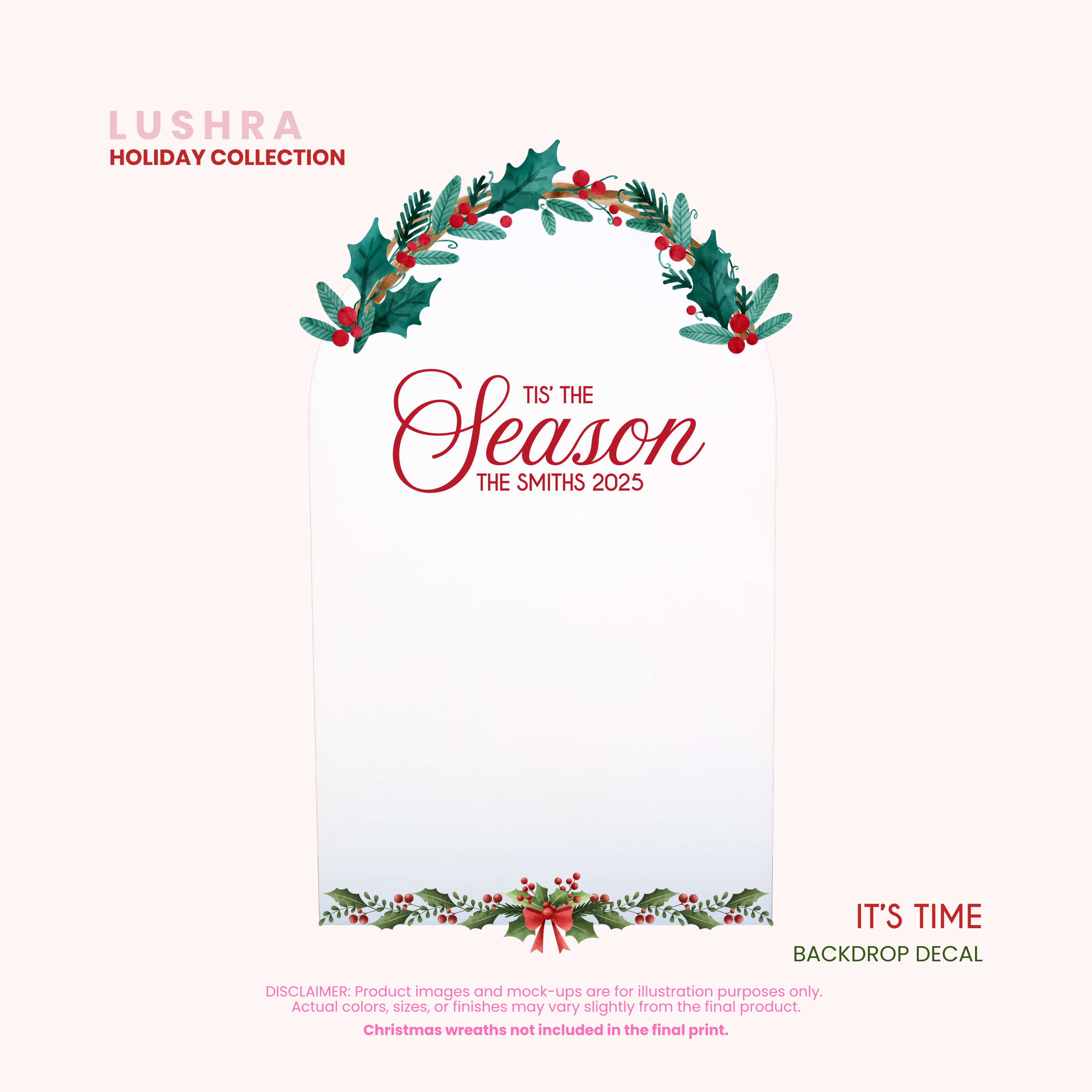 It's Time Backdrop Decal