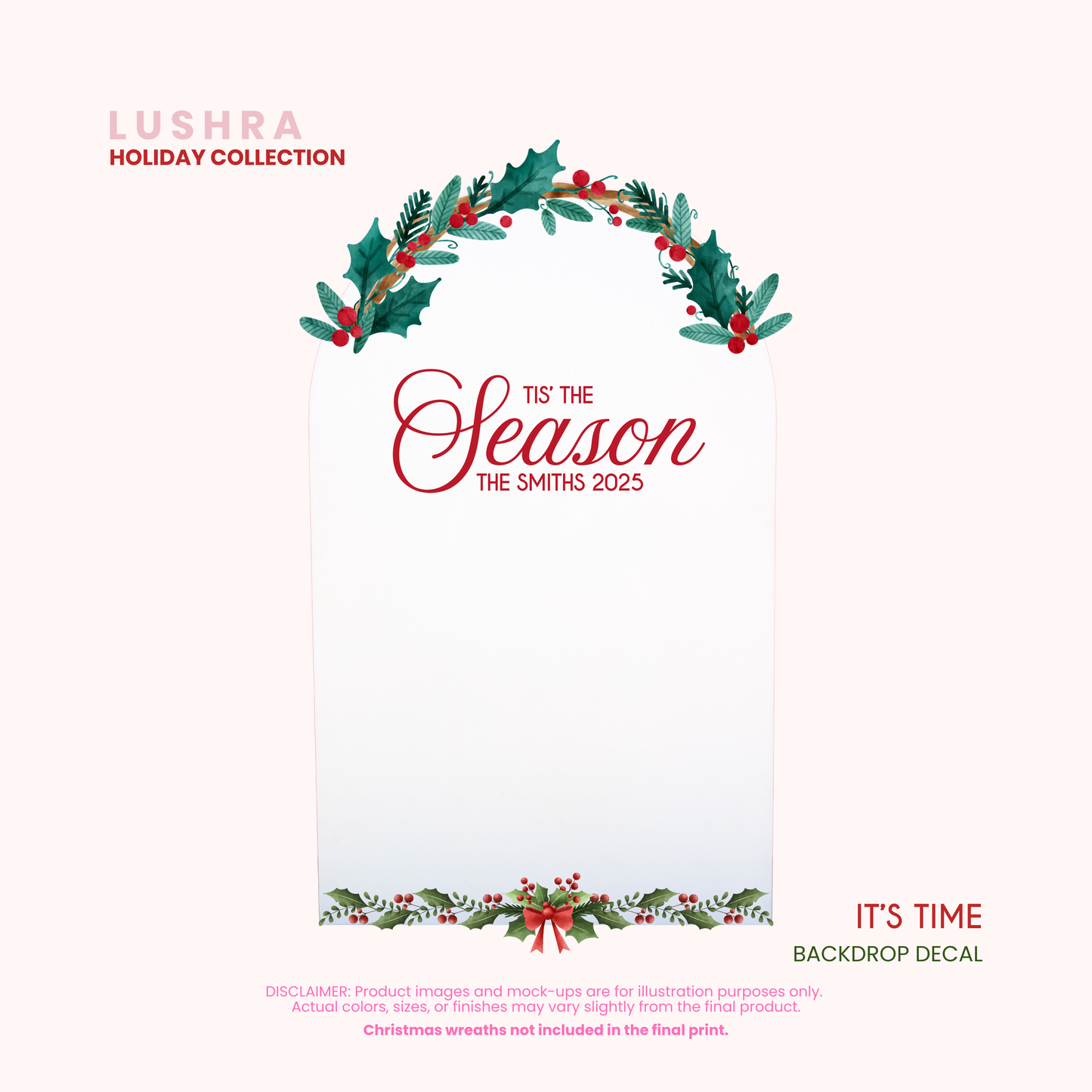 It's Time Backdrop Decal