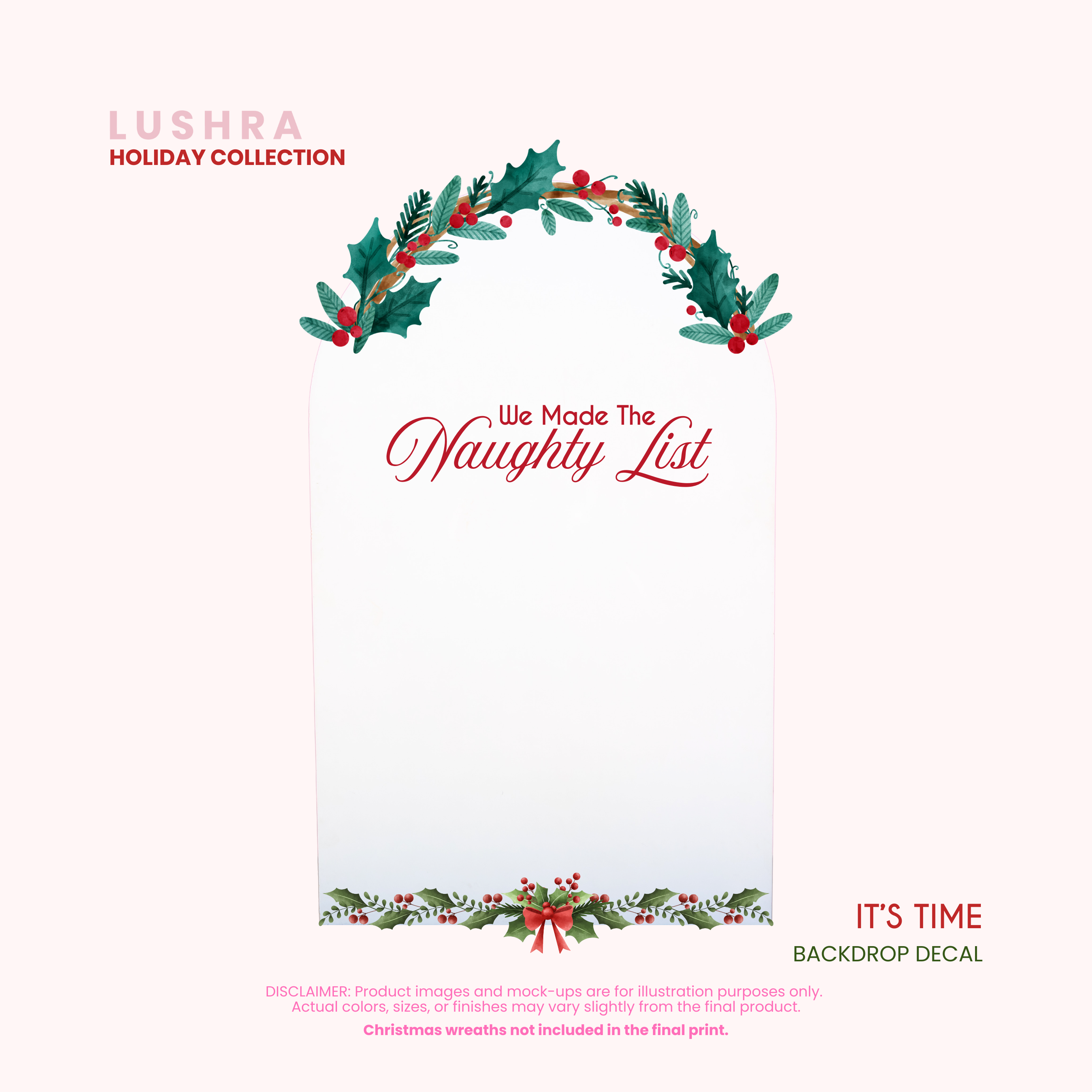 It's Time Backdrop Decal