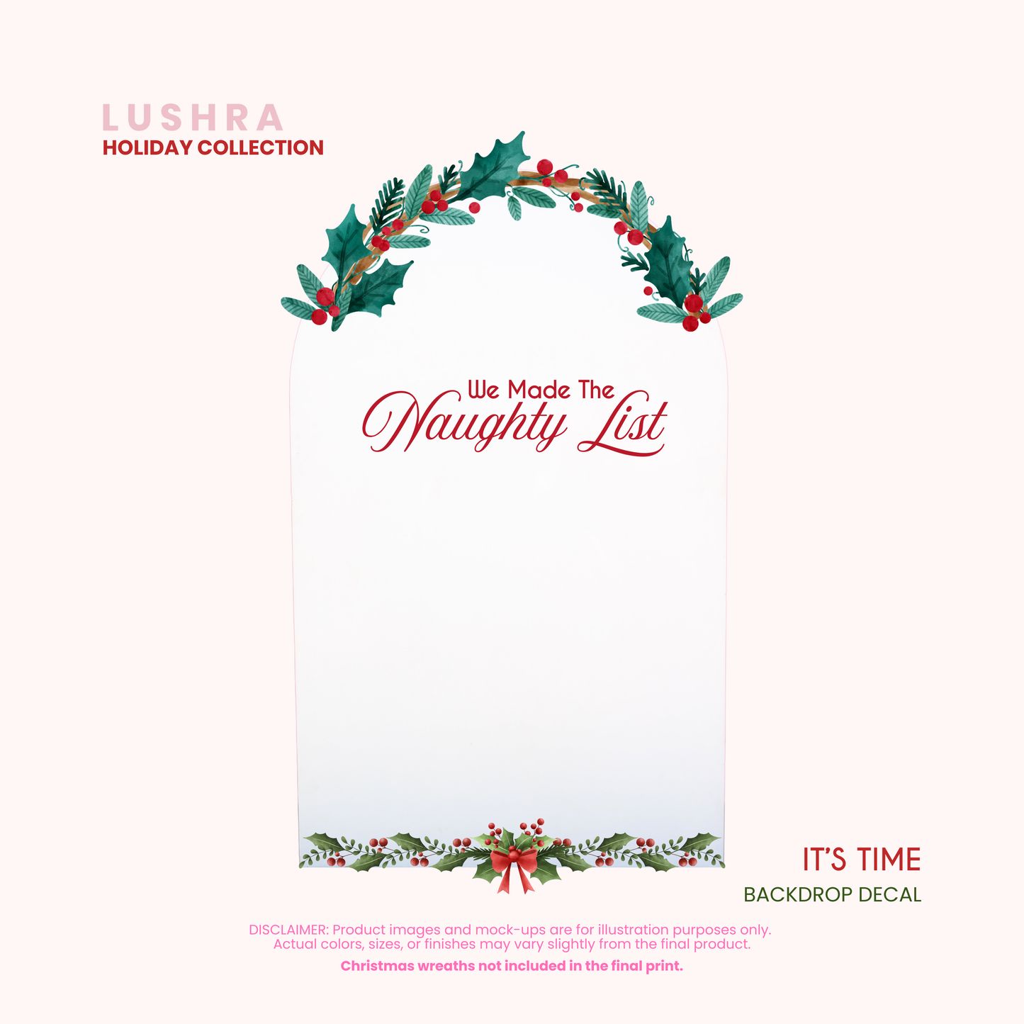 It's Time Backdrop Decal