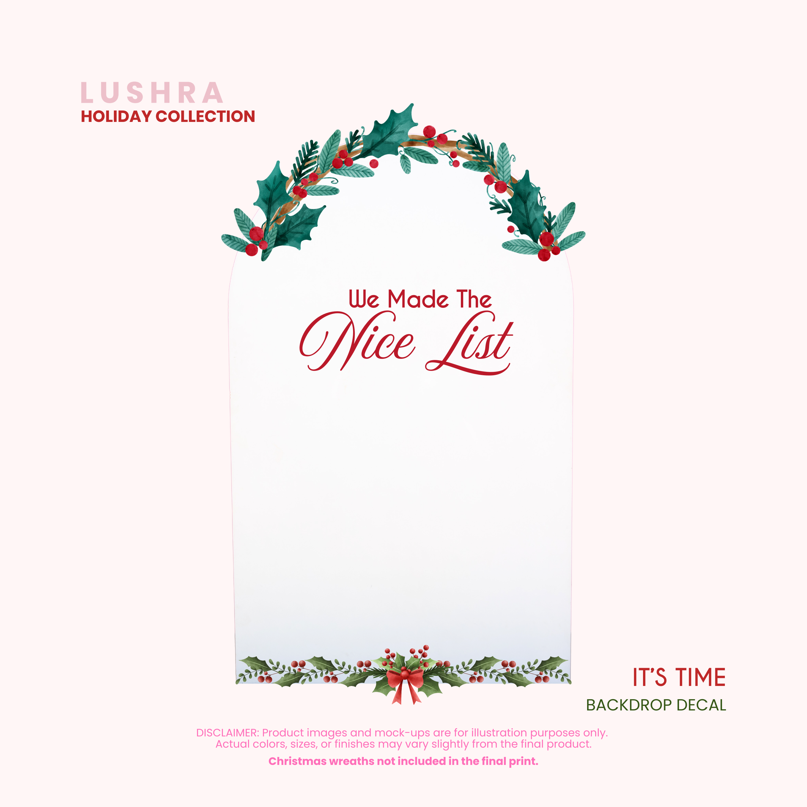 It's Time Backdrop Decal