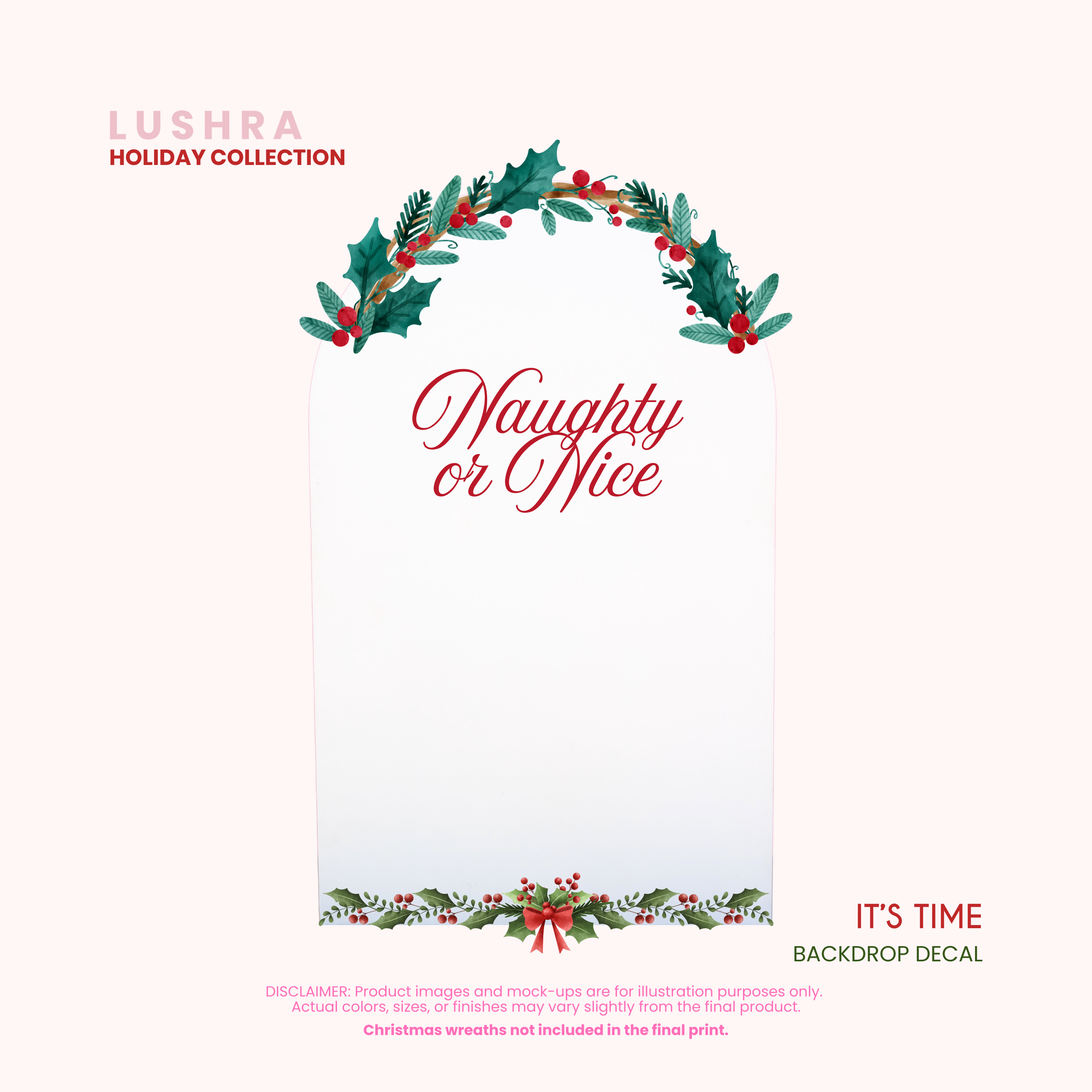 It's Time Backdrop Decal