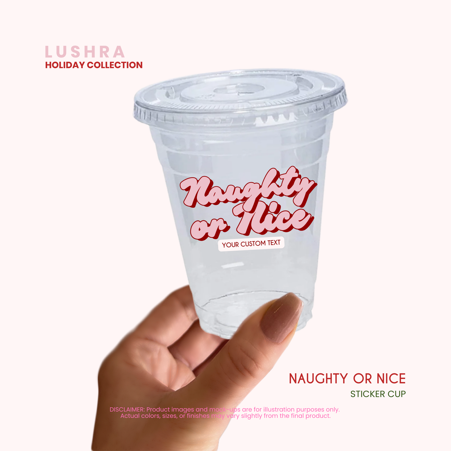 Christmas Cheer Sticker Cup