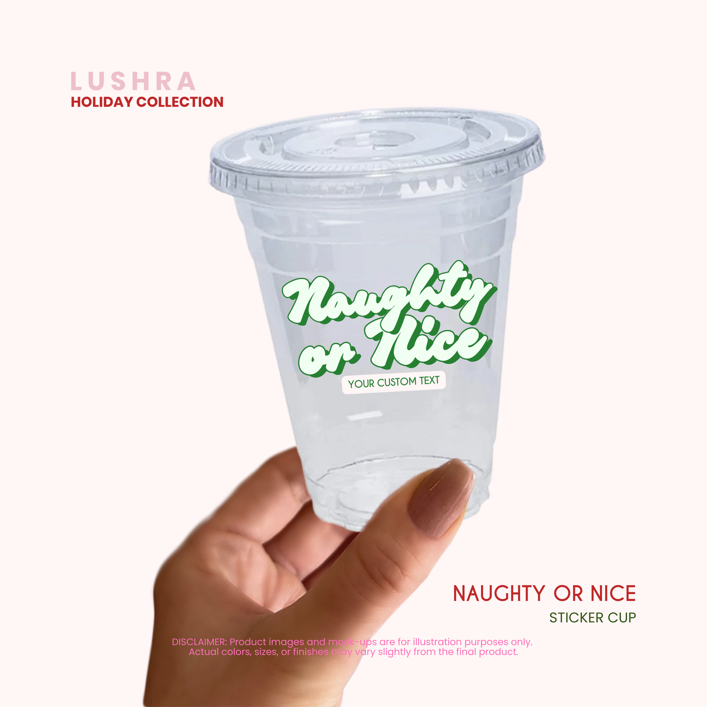 Christmas Cheer Sticker Cup