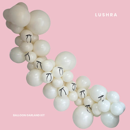 Black Bow Affair Balloon Garland Kit