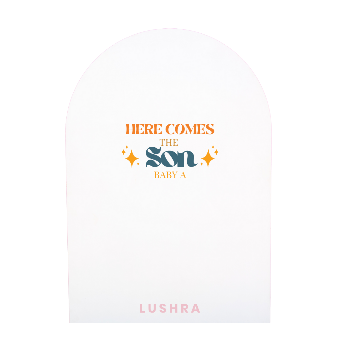 Here Comes The Sun Baby Shower Backdrop Decal