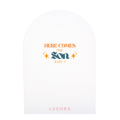 Here Comes The Sun Baby Shower Backdrop Decal