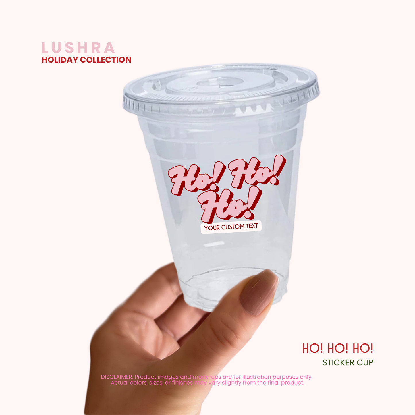 Christmas Cheer Sticker Cup