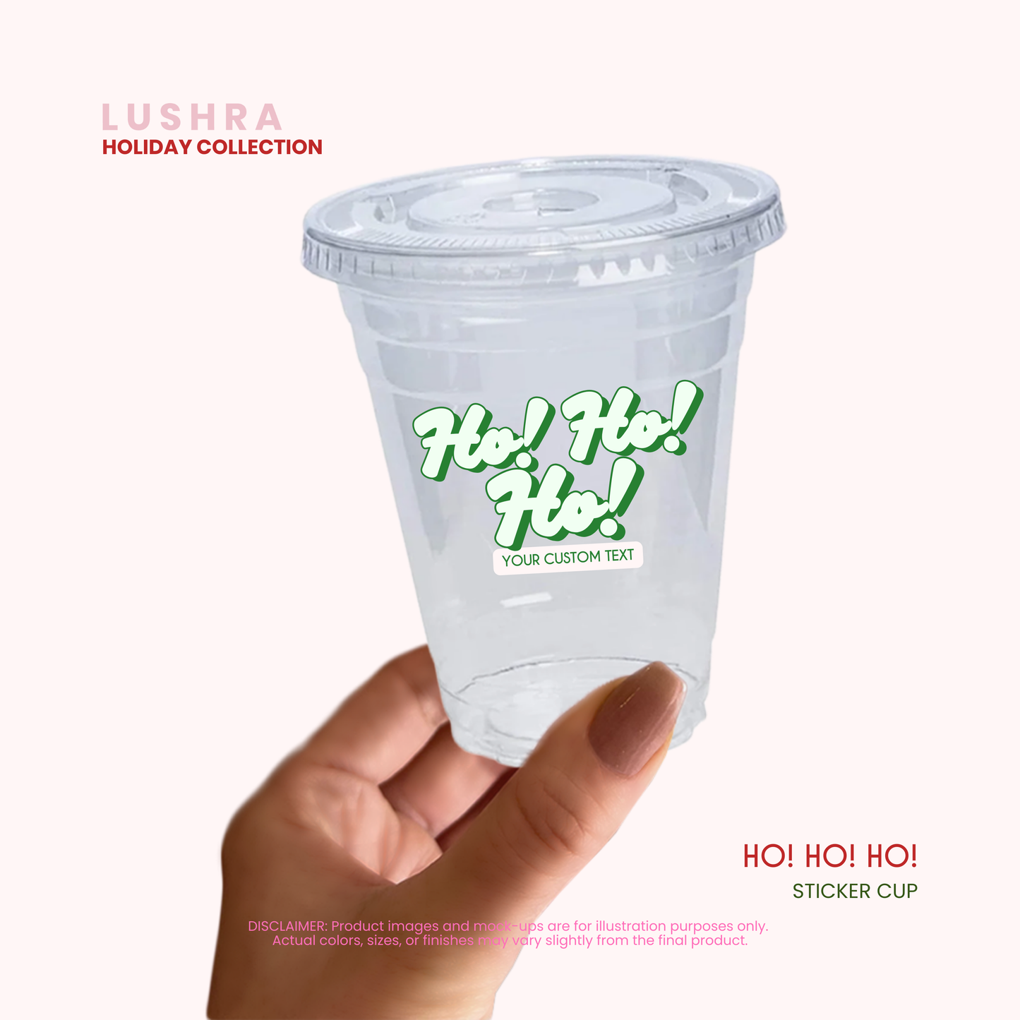 Christmas Cheer Sticker Cup