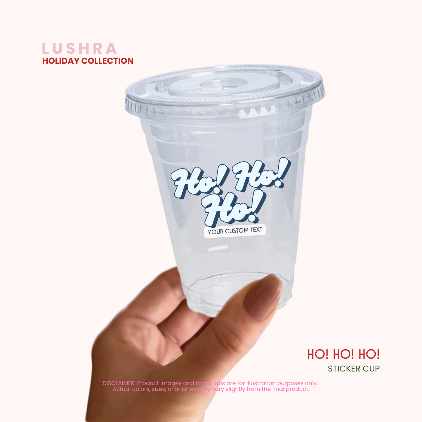 Christmas Cheer Sticker Cup