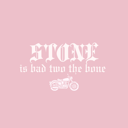 Bad Two The Bone Birthday Mirror Decal