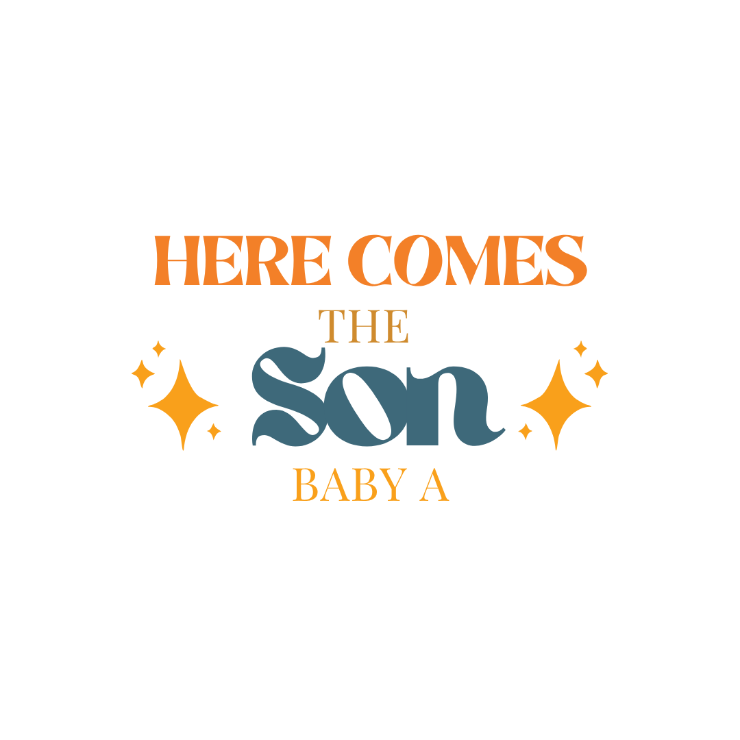 Here Comes The Sun Baby Shower Backdrop Decal