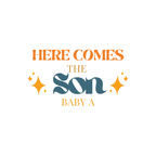 Here Comes The Sun Baby Shower Backdrop Decal