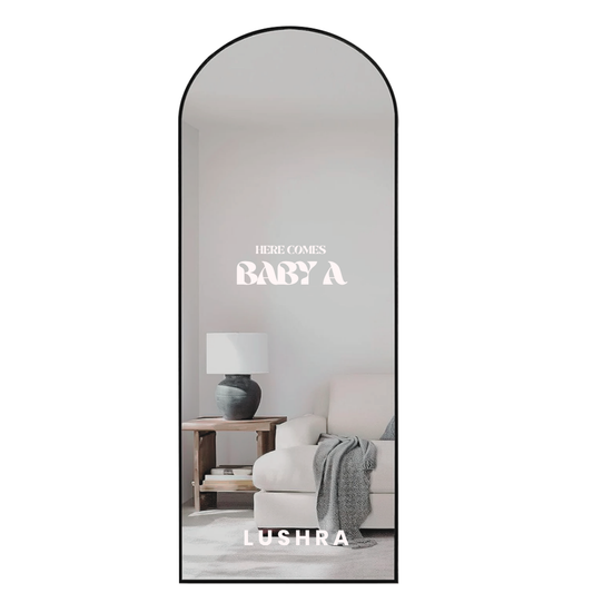 Here Comes The Sun Baby Shower Mirror Decal