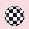 Checkered Mylar Balloons