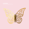 3D Gold Butterflies