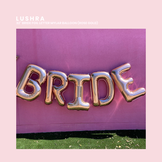 Jumbo Letter Balloons (BRIDE)