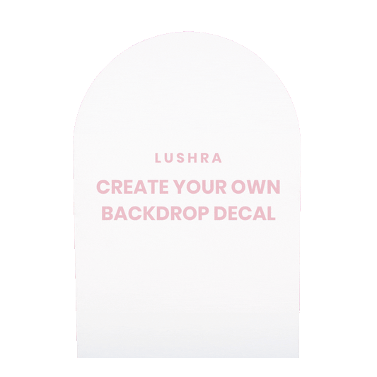 Create Your Own Backdrop Decal
