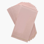 Blush with Gold Stripe Guest Paper Napkins | 16 Dinner Napkins - 4.25" x 7.75"