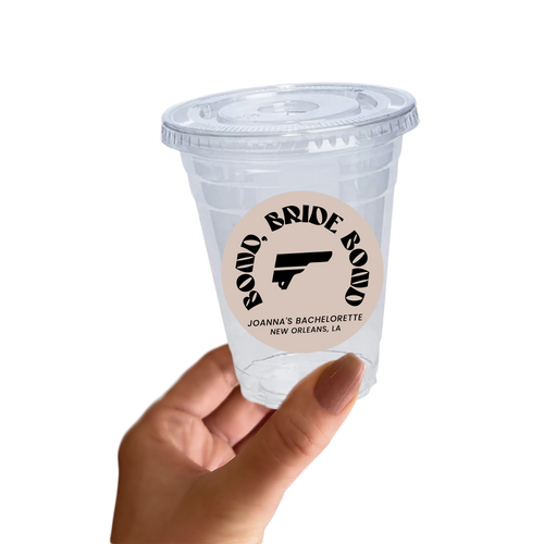 Bond Bride Bachelorette Sticker Cups