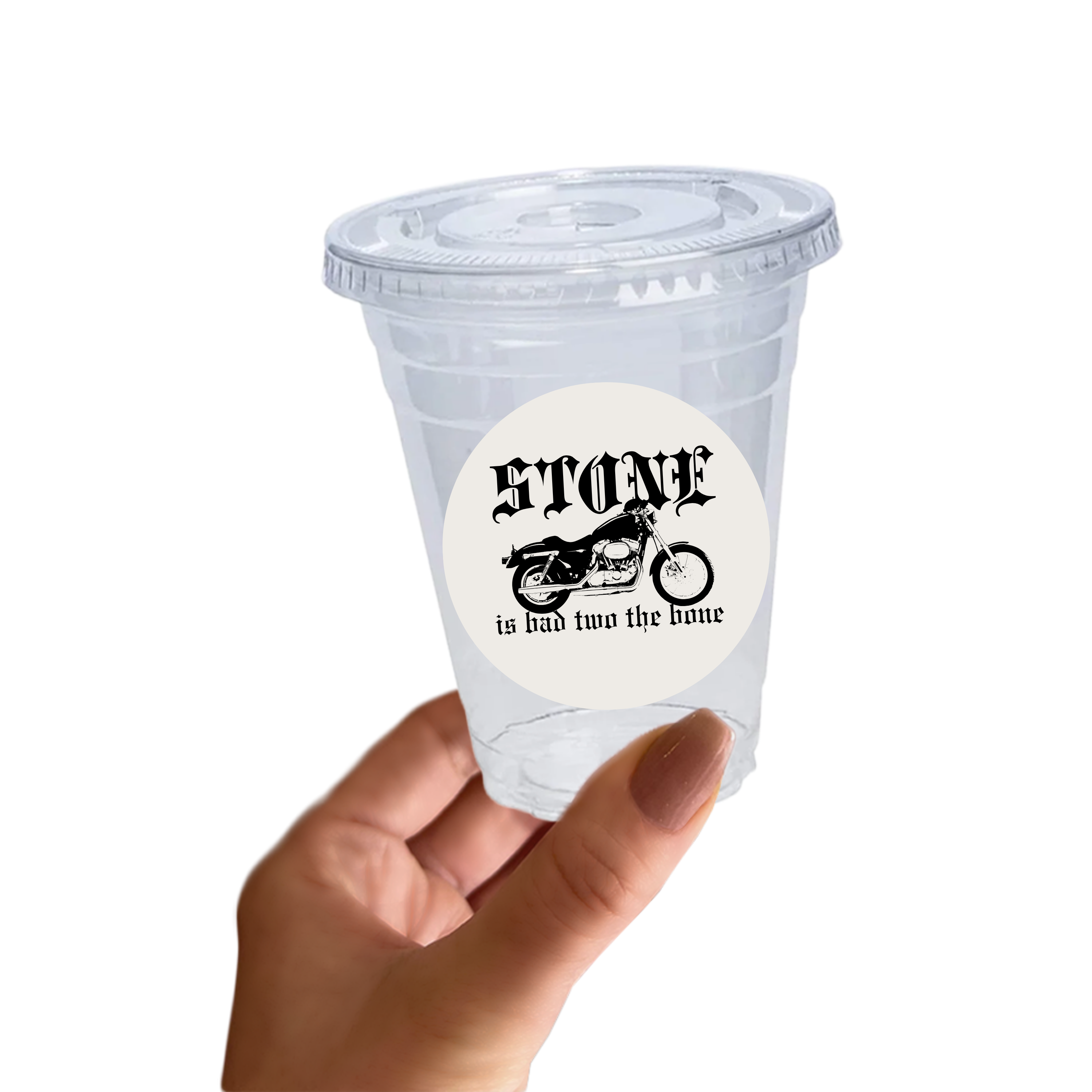 Bad Two The Bone Birthday Sticker Cups