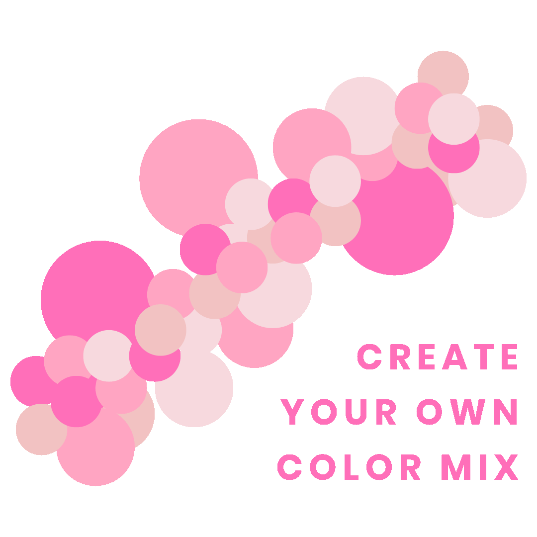 Create Your Own Color Mix - Balloon Garland Inflated