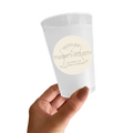 Champagne Showers Birthday Sticker Cups