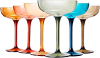 Colored Acrylic Plastic Unbreakable Margarita Glasses 15oz | Set of 6