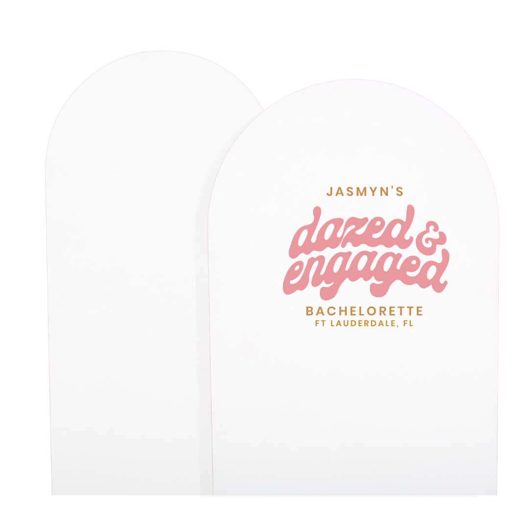 Dazed and Engaged Bachelorette Backdrop Decal