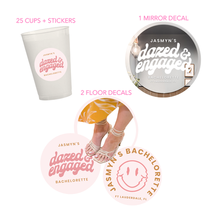 Dazed and Engaged Bachelorette Decal Package