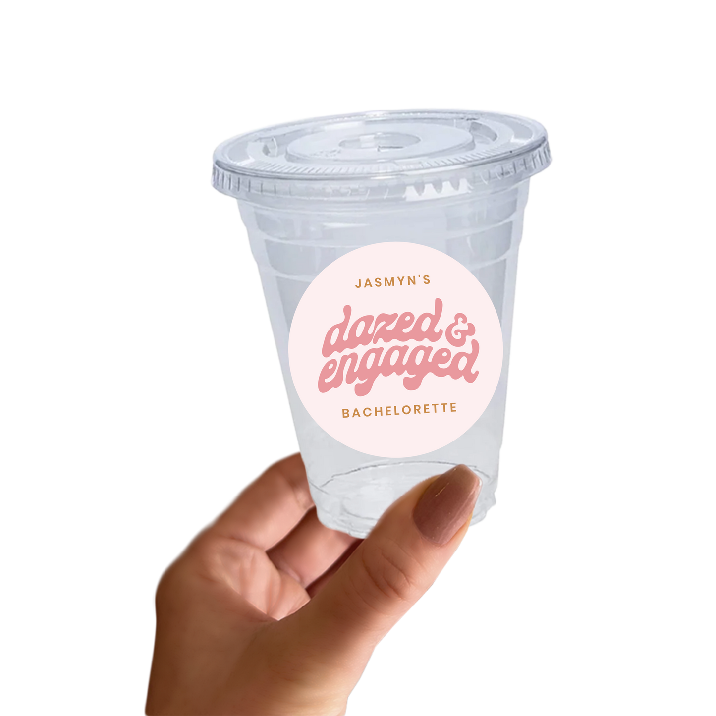 Dazed and Engaged Bachelorette Sticker Cups